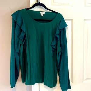 J.crew green women’s top